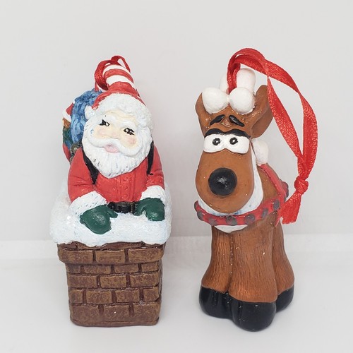 Vintage santa reindeer - vintage, &