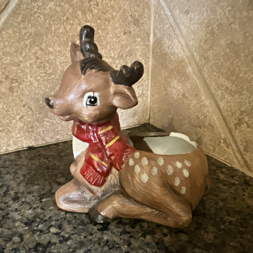 Ceramic christmas reindeer - ceramic,